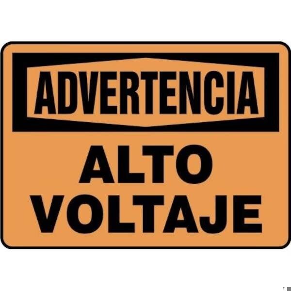 Accuform OSHA WARNING Safety Sign HIGH SHMELC327XT SHMELC327XT - main